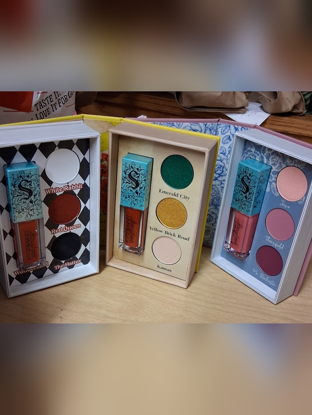 Storybook Cosmetics Trio Eyeshadow & Lip Sets — Bundle Set